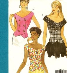 8395 SO EZ VOG FIT SHAPED 1-2 BREASTED TOPS PATTERN 12-16